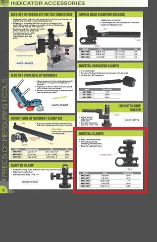 HHIP 4401-0466 Rigid Steel Dovetail Clamp, 6 mm and 8 mm Bore, 6 mm Clamp Hole in Saudi Arabia