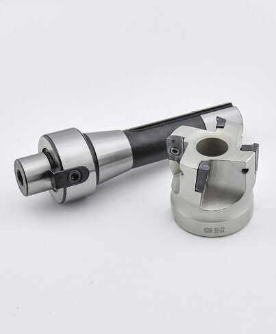قاطعة مطحنة ذات نهاية شديدة التحمل R8 FMB22 7/16 مستقيمة Arbor 400R مع 4 قطع APMT1604 كربيد (القطر الخارجي لرأس القاطع 50) in Kuwait
