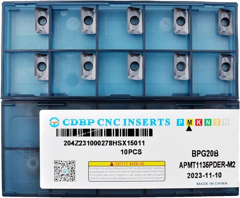 Milling Inserts R390-11T308-PM / Aomx11t308 Carbide Indexable Milling Cutter for Square Shoulder Milling Tools, Pvd Coating, 10 Pcs in Kuwait