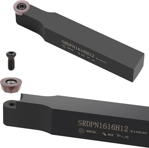 Hromee فهرسة كربيد إدراج شفرة 11 قطعة RPMT1204MOE R6 القاطع ل 5/8 "SRDPN1616H12 حامل أداة طحن كربيد قابلة للفهرسة in Kuwait