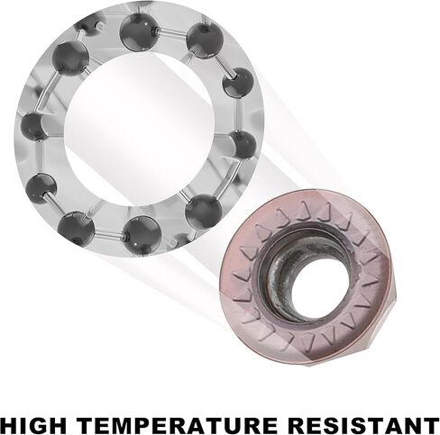 Hromee فهرسة كربيد إدراج شفرة 11 قطعة RPMT1204MOE R6 القاطع ل 5/8 "SRDPN1616H12 حامل أداة طحن كربيد قابلة للفهرسة in Kuwait