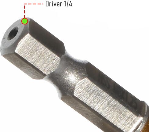 مجموعة لقم الحفر والصنابير المكونة من 6 قطع، متري HSS 4341 M3*0.5، M4*0.7، M5*0.8، M6*1.0، M8*1.25 وM10*1.5 مجموعة حنفية مثقاب ملولبة مع ساق سداسية 1/4 بوصة للحفر والتنصت على الغاطس in Kuwait