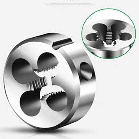 مجموعة الصنبور والقالب المترية M14 × 1.5 مم، مجموعة قوالب الصنبور الفولاذية عالية السرعة M14 × 1.5 مم، صنبور الخيط والخيط الدائري يموت اليد اليمنى (M14 × 1.5 مم) in Kuwait