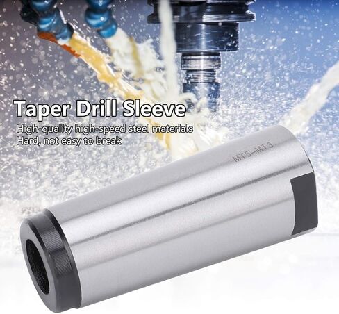 MT3 to MT2 Morse Taper Drill Sleeve Reducing Adapter High Speed Steel Material High Hardness Wear Resistance for Lathe Milling Industrial CNC Fixture Tool in Saudi Arabia