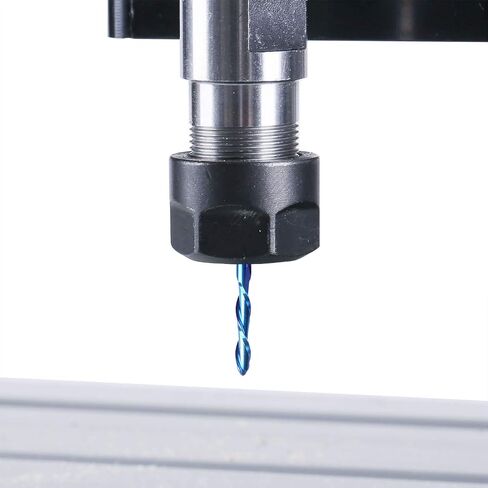 SainSmart Genmitsu 10Pcs Nano Blue Coat Flat Nose End Mill CNC Router Bits, 1/8" Shank Spiral Upcut 2 Flute End Mill Set (3.175 x 17 x 38mm) in Saudi Arabia
