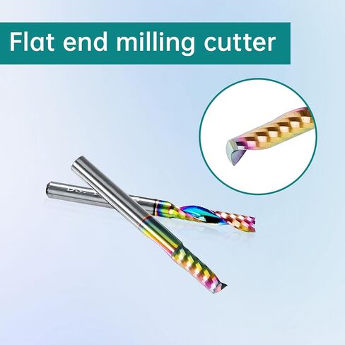 1/4" Cutting Diameter Single Edge milling bit Set for Aluminum, Wood, Copper, alloys, Non-Ferrous Metals, Plastics and Soft Materials in Kuwait