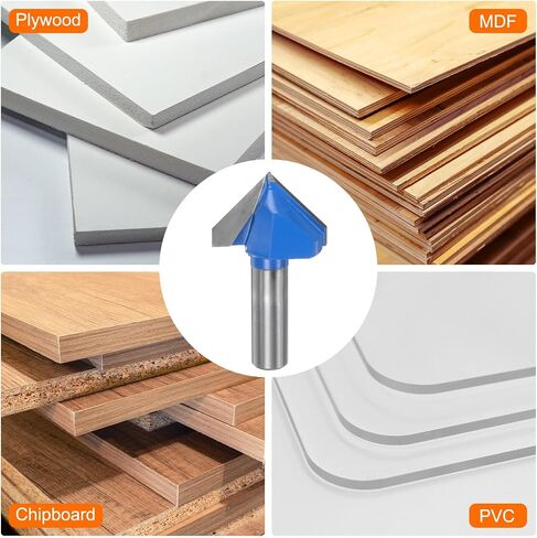 لقم التوجيه 1-1/2 "ضياء 1/2" عرقوب 90 درجة فولت نوع مطحنة نهاية كربيد لأعمال النجارة والنجارة والنقش أدوات تقطيع الحواف in Kuwait