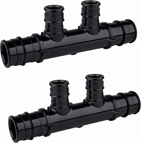 (عبوة من قطعتين) EFIELD Pex Manifold 6 منافذ مفتوحة Pex-A توسيع بولي PPSU Manifold 3/4 صندوق، منفذ 1/2 بوصة (6 منافذ)، ASTM F1960 in Saudi Arabia