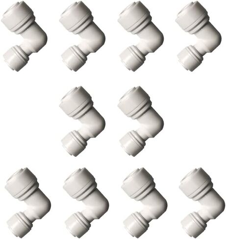 1/4" Tube to 1/4" Tube push fit straight quick connect for RO water system (10pack) in Saudi Arabia