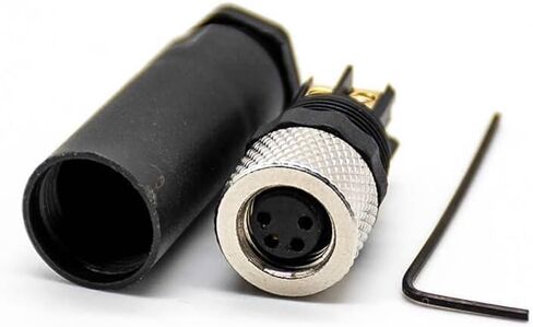 5PCS M8 Field Wireable Connector Straight 3 Pin Male Assemble Type Plug Unshiled in Saudi Arabia