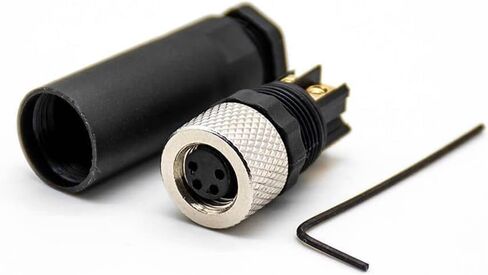 5PCS M8 Field Wireable Connector Straight 3 Pin Male Assemble Type Plug Unshiled in Saudi Arabia