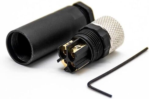 5PCS M8 Field Wireable Connector Straight 3 Pin Male Assemble Type Plug Unshiled in Saudi Arabia