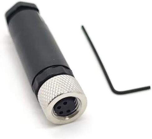 5PCS M8 Field Wireable Connector Straight 3 Pin Male Assemble Type Plug Unshiled in Saudi Arabia