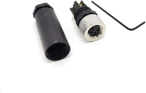 5PCS M8 Field Wireable Connector Straight 3 Pin Male Assemble Type Plug Unshiled in Saudi Arabia