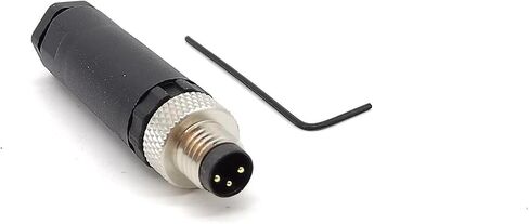 5PCS M8 Field Wireable Connector Straight 3 Pin Male Assemble Type Plug Unshiled in Saudi Arabia