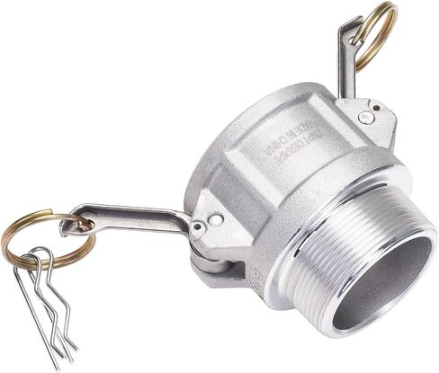 تركيبات Camlock من الألومنيوم - 2 بوصة قفل كامة أنثى × 2 بوصة ذكر NPT نوع B خرطوم أخدود محول فصل سريع (عبوة من 2) in Saudi Arabia