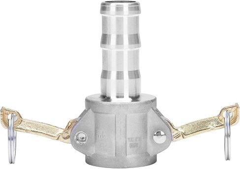 تركيبات Camlock من الألومنيوم - 2 بوصة قفل كامة أنثى × 2 بوصة ذكر NPT نوع B خرطوم أخدود محول فصل سريع (عبوة من 2) in Kuwait