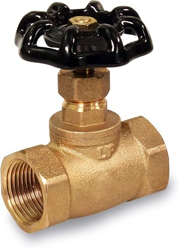 Midline Valve 95564 Short Globe Style Stop Valve, Lead-Free 3/4 in. FIP Connections, Brass in Kuwait
