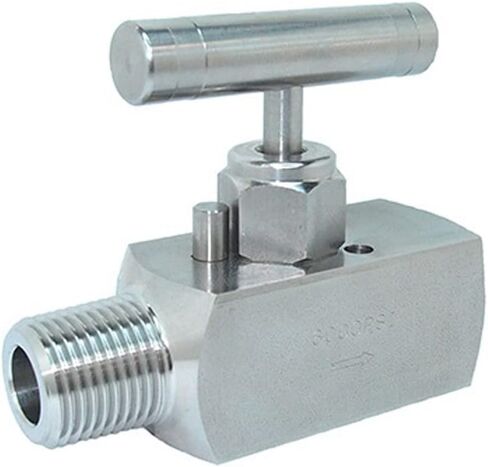 PIC Gauges NV-SS-1/2-HS-180-FXF 316 SS Straight Needle Valve w/ Hydraulic Service Seat, 1/2" Female NPT x 1/2" Female NPT, 10000 psi Pressure in Saudi Arabia
