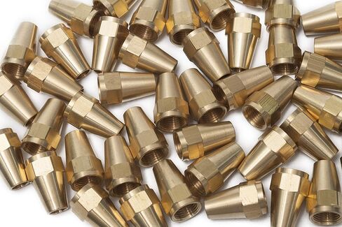 LTWFITTING نحاس 3/8 "OD 45 درجة صامولة طويلة مضيئة، تركيب أنبوب نحاسي متوهج (عبوة من 5) in Kuwait