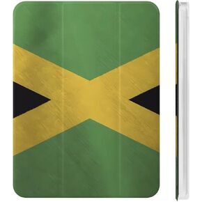 Jamaican Flag Wavy Jamaica Case with Pen Holder Slim Lightweight Trifold Stand Compatible with iPad mini 4/5/6 Mini6（8.3in） in Kuwait