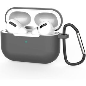 Airpods Pro Generation Case Cover: Apple Airpods Pro 1st Generation Case Soft Silicone Protective Cover with Keychain Hook Airpods Pro 1st Gen Case Cover Protector with Dust Plug (Peach Pink) in Kuwait