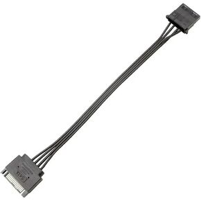 SATA 15Pin Male to 2 4Pin Female IDE HDD Power Hard Drive Y Cable 15 Pin to 4 Pin Cord 0.2M(1 X 4pin) in Saudi Arabia