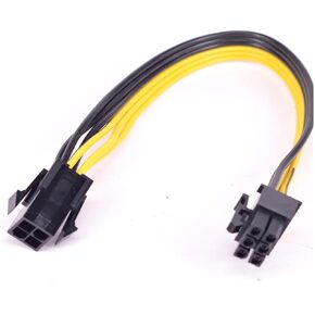 PCI-e 6Pin Male to CPU 4Pin Female Power Conversion Cable ATX 12V 4Pin to PCI 6 Pin Power Supply Cable 18AWG in Saudi Arabia