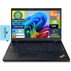 Lenovo Thinkpad P15V Business Business Captop ، 15.6 "عرض FHD (AMD RYZEN 7 PRO 6850H (BEAT I7-12800H) ، T600 ، 64GB DDR5 RAM ، 2TB SSD ، Backlit KYB ، Phussprint Reader ، Win 11 Pro) W/Dockztorm Hub in Kuwait