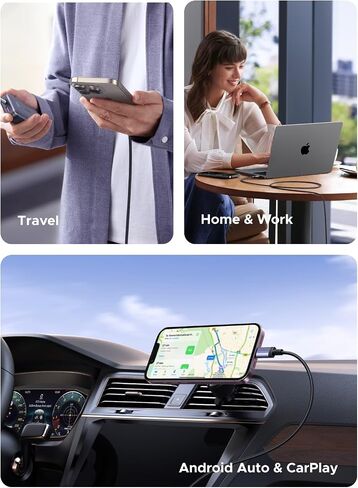 ugreen 100w 2-pack usb c cable charging fast ، type c cord usb c charger cable for iPhone 17/16/14 ، macbook pro/air ، galaxy s25/s25/s24 ، ipad pro/air ، pixel 9/8 ، switch ، airpods ، 6.6 ft ، in Saudi Arabia