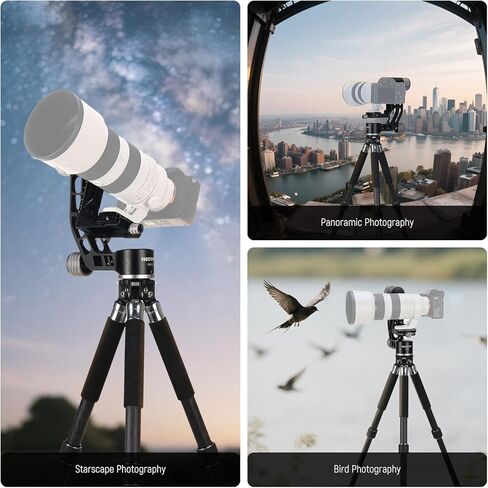 NEEWER Gimbal Tripod Head Professional Heavy Duty Aluminum Alloy with Arca Type Quick Release Plate, GM101 Supports Smoother 360 Degree Panoramic Shooting for DSLR Camera Up to 30lbs/13.6kg in Kuwait