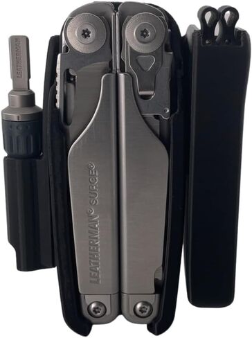 غمد HoldMygear متوافق مع Leatherman Troprge Multitool مع Bit Kit Extender Ratchet Driver (أدوات غير متضمنة) (1.5 بوصة مقطع الحزام) in Kuwait