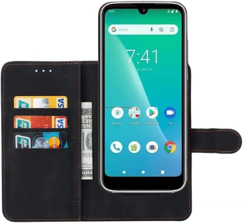 بالنسبة إلى ANS ARTIA SP555D SMARTPHOND ، فإن محفظة جلدية Universal مع حامل بطاقة الائتمان مقطع محفظة محفظة مغناطيسية للهاتف الذكي Artia SP555D 5.45 " - in Kuwait