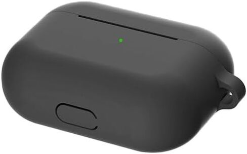 Airpods Pro Generation Case Cover: Apple Airpods Pro 1st Generation Case Soft Silicone Protective Cover with Keychain Hook Airpods Pro 1st Gen Case Cover Protector with Dust Plug (Peach Pink) in Kuwait