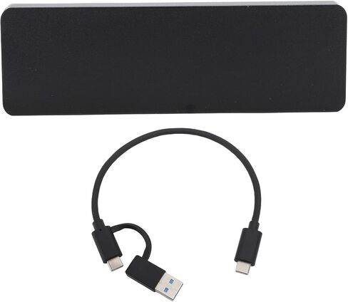 Zyyini M.2 NGFF SSD العلبة ، USB3.1 10 جيجابت في الثانية عالي السرعة SATA B المفتاح SSD العلبة الخارجية مع النوع C A من النوع C كابل بيانات الرأس المزدوج ، لـ M.2 NGFF SATA 2230 2260 2280 SSD (ZYYINIFI62Y5ON7C-13) in Kuwait