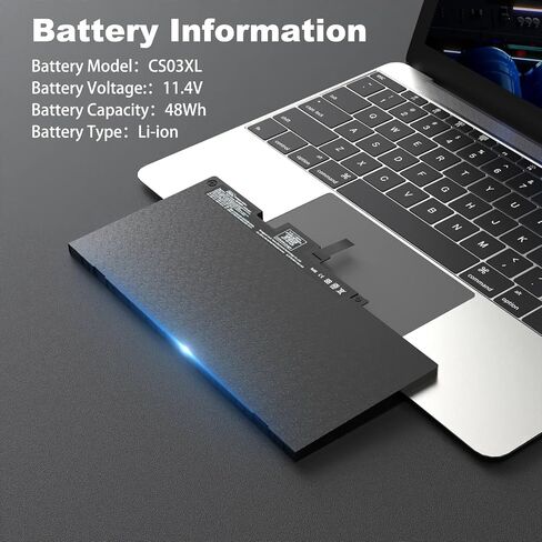 CS03XL بطارية الكمبيوتر المحمول متوافقة مع HP Elitebook 745 755 840 848 850 G3 G4 Z Book 15U G3 G4 Series 800513-001 800231-141 800231-1C1 HSTN-ub6S HSTNN-EB6Y HSTNN-I in Saudi Arabia
