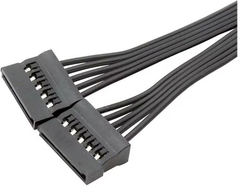 5 سلك Sata 15pin ذكر إلى كابل تمديد الإناث 1 إلى 1 2 3 4 5 6 لحبل طاقة واجهة القرص الثابت للكمبيوتر (من 1 إلى 4) in Saudi Arabia