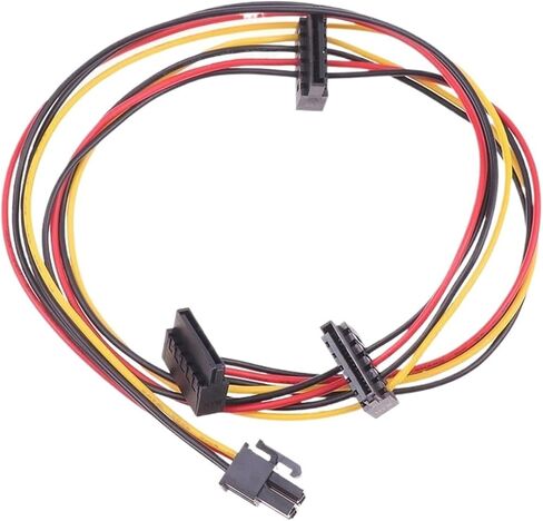 4pin إلى 2-port HDD SSD SATA COALK CABIL CABLE CABLE لـ 6000 6200 6300 8000 8100 8200 Computer Mainboard ATX PSU in Kuwait