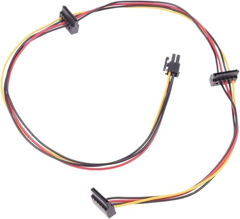 4pin إلى 2-port HDD SSD SATA COALK CABIL CABLE CABLE لـ 6000 6200 6300 8000 8100 8200 Computer Mainboard ATX PSU in Kuwait