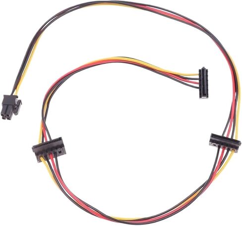 4pin إلى 2-port HDD SSD SATA COALK CABIL CABLE CABLE لـ 6000 6200 6300 8000 8100 8200 Computer Mainboard ATX PSU in Kuwait