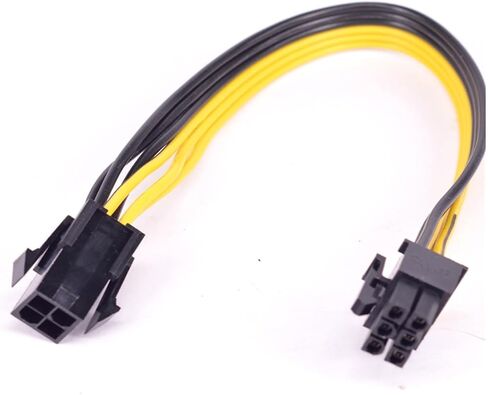 PCI-e 6Pin Male to CPU 4Pin Female Power Conversion Cable ATX 12V 4Pin to PCI 6 Pin Power Supply Cable 18AWG in Saudi Arabia