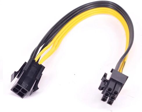 PCI-e 6Pin Male to CPU 4Pin Female Power Conversion Cable ATX 12V 4Pin to PCI 6 Pin Power Supply Cable 18AWG in Saudi Arabia