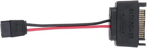 1pc SATA Power 15-Pin Male to SATA 6-Pin Slimline Power Adapter Cable 15 Pin to 6 Pin Adapter Cable for CDROM in Saudi Arabia