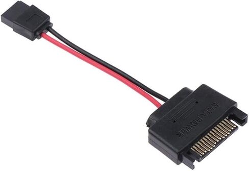 1pc SATA Power 15-Pin Male to SATA 6-Pin Slimline Power Adapter Cable 15 Pin to 6 Pin Adapter Cable for CDROM in Saudi Arabia