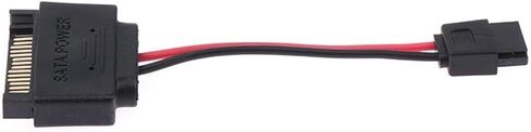 1pc SATA Power 15-Pin Male to SATA 6-Pin Slimline Power Adapter Cable 15 Pin to 6 Pin Adapter Cable for CDROM in Saudi Arabia
