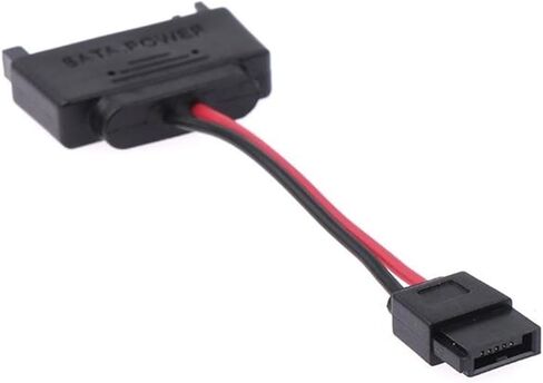 1pc SATA Power 15-Pin Male to SATA 6-Pin Slimline Power Adapter Cable 15 Pin to 6 Pin Adapter Cable for CDROM in Saudi Arabia