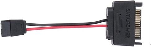 1pc SATA Power 15-Pin Male to SATA 6-Pin Slimline Power Adapter Cable 15 Pin to 6 Pin Adapter Cable for CDROM in Saudi Arabia