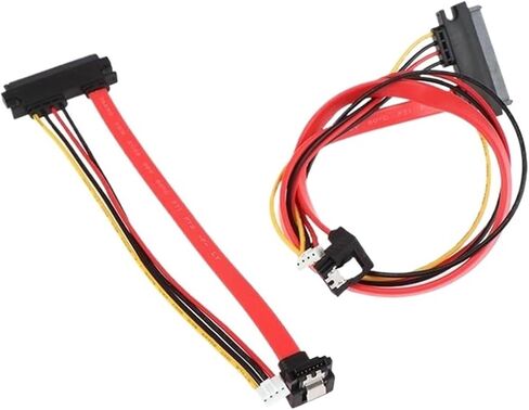 1pc 2-in-1 7pin Data Sata + 2.0mm 4pin Power 7 + 15 Pin 22p Sata Consloint CD/DVD HD Disk Cable (20cm) in Saudi Arabia