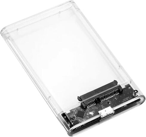 USAB3.0 | شفافة HDD Case Caddy Box HDD العلبة 2.5 SSD SATA إلى USAB 3.0 TYPE-C 3.1 مربع محرك أقراص خارجي خارجي مرتفع للمكون الإلكتروني in Kuwait