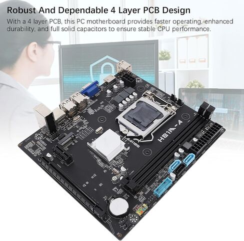 Bewinner Gaming Mining Motherboard for LGA1150 ATX DDR3, M.2 NVME 1080p PCIE 2.0x16 Gaming, VGA HD, CR2032 x 1 240mah, Supports for Core i7 i5 i3 in Saudi Arabia